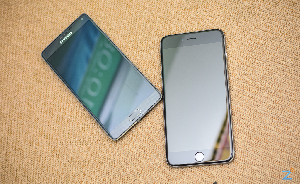 So sánh nhanh Galaxy Note 4 và iPhone 6 Plus
