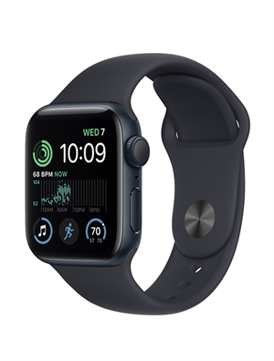 Đồng hồ thông minh Apple Watch SE 2022 GPS, 44mm – Viền nhôm dây cao su VN/A (Midnight)