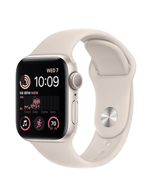 Đồng hồ thông minh Apple Watch SE 2022 GPS, 44mm – Viền nhôm dây cao su VN/A (Starnight)