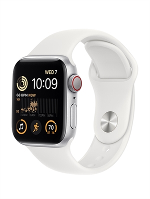 Đồng hồ thông minh Apple Watch SE 2022 GPS, 44mm – Viền nhôm dây cao su VN/A (Silver)