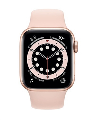 Đồng hồ thông minh Apple Watch Series 6 LTE 44mm Viền nhôm, dây cao su (Vàng hồng) Chính hãng VN/A