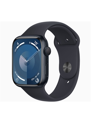 Đồng hồ thông minh Apple Watch Series 9 - GPS, 45mm - Vỏ Nhôm Dây Cao Su - VN/A (Black)