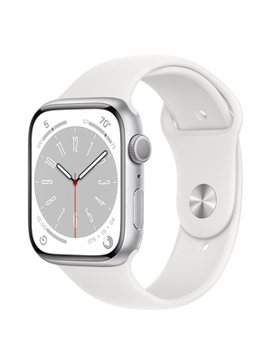 Apple Watch Series 8 GPS + 4G, 45mm - Viền nhôm dây cao su - VN/A (Silver)